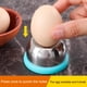 thumbnail image 2 of Perforador de huevos de acero inoxidable con base de plástico, perforador de huevos duros, atizador, pelador, herramientas de cocina, 2 of 7