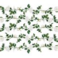 thumbnail image 1 of Ventas promocionales Guirnalda de flores de seda de enredadera de rosas artificiales Cestas colgantes Plantas para interior y exterior Decoración de pared de jardín con arco de bod, 1 of 3