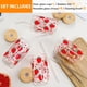 thumbnail image 4 of Juego de vasos de vidrio DWTS Strawberry Design con tapas y pajitas, 4 unidades, 4 of 7