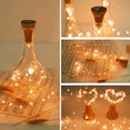 thumbnail image 4 of Paquete de 6 luces solares para botellas de vino, 20 luces solares LED para bodas, Navidad, vacaciones, decoración de jardín, 4 of 5