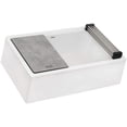 thumbnail image 3 of Ruvati RVG1533WH 33" Matte White Granite Farmhouse Workstation Kitchen Sink, 3 of 7