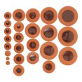thumbnail image 3 of 25pcs Leather Saxophone Pad Repair Kit Alto Saxophone Sound Hole Pads Sound Hole Cushions Sax Sound Hole Pad Musical Instrument Part, 3 of 9