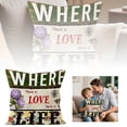 thumbnail image 1 of JIAHomeV Home Decor Summer Linen Pillowcase Digital Printing Letters Small Fresh Cushion Cover Home Decoration Pillowcase C,40x40cm, 1 of 5