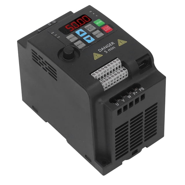 Vector Inverter, High Efficiency Copper Core Coil Variable Frequency Drive Single To 3 Phase Strong Load Capacity Rail Mounting With Cooling Fan For Water Pump