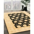 thumbnail image 2 of Ahgly Company Indoor Rectangle Abstract Mustard Yellow Oriental Area Rugs, 3' x 5', 2 of 6