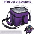 thumbnail image 2 of 4 Cup Drink Carrier with Adjustable Divider Insulated Drink Caddy Portable Water Bottle Bag Reusable Drink Holder for Car Delivery Picnic Travel, 2 of 10