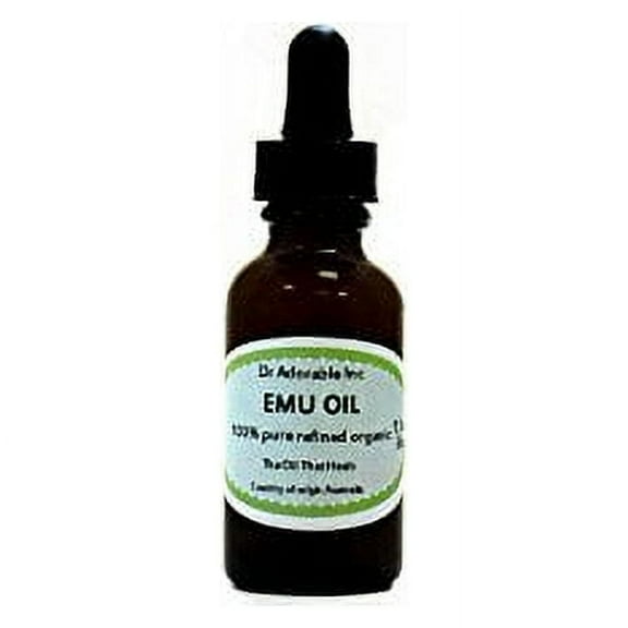 Dr. Adorable - 100% Pure Australian CREAMY EMU Oil Triple Refined Organic Moisturizing Oil For Face Skin Hair - 1 Oz