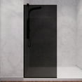 thumbnail image 6 of Screen Series Frameless Tinted Glass Shower Screen Shower Door in Matte Black, 6 of 9