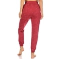 thumbnail image 3 of High Waist Soft Brushed Sweatpants - Red Space Dye, 3 of 5