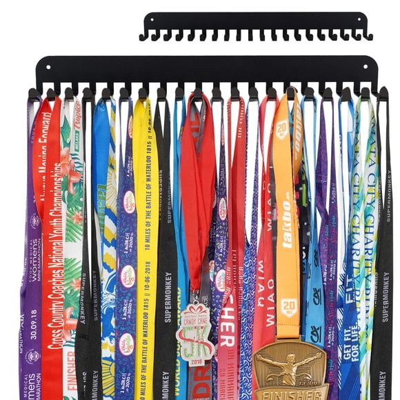 Medallero Expositor Miayork Runner Strudy Marathon negro