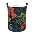 thumbnail image 1 of XMXT Collapsible Laundry Basket, Jungle Tropical Floral Print Waterproof Laundry Hamper, 62L Multicolor, 1 of 8