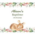 thumbnail image 3 of Personaliza tus fotos LOGO pegatina botella de champán, etiqueta botella de vino, nombre personalizado Cumpleaños bautismo animal bosque profundo, 3 of 5