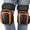 Orange, variant on Professional Knee Pads for Work, Construction Knee Pads for Men, Heavy Duty Comfortable Anti-slip Foam Gel Knee Pads for Gardening, Flooring and Cleaning, Strong Double Straps, Black