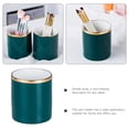 thumbnail image 6 of TABLZONE Ceramic Pen and Pencil Holder Set, Round Desk Organizer for Office and Home, Stylish Simple Storage Container, 6 of 6