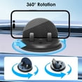 thumbnail image 5 of EEEkit Car Phone Holder, 360° Rotating Dashboard Mount for Smartphones & GPS, Washable Reusable Silicone Holder, Black, 5 of 7