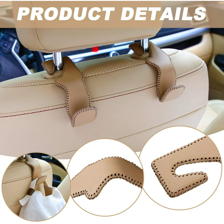 2 Pieces Car Headrest Hooks Universal Vehicle Back Seat Headrest