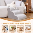 thumbnail image 6 of KSIIA Dog Steps for Small Dogs and Cats, 4-Step Pet Stairs for Beds and Couch with Anti-Slip Washable Cover and Durable High Density Foam, 6 of 8