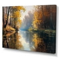 thumbnail image 2 of Designart "Whimsical River And Forest IV" Landscape River Forest Wall Decor, 2 of 5