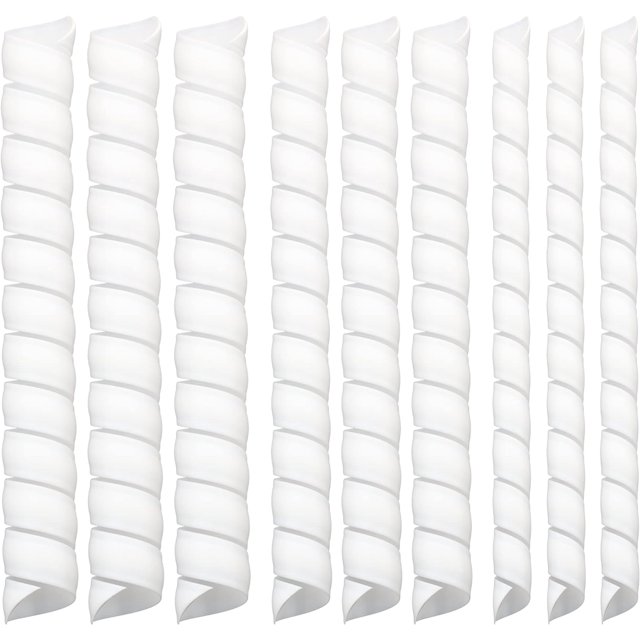 LAICAIW 9 Pcs Tree Trunk Protector 3 Size Spiral Plastic Tree Guards Durable Tree Bark Protectors Tube Wraps for Saplings Plants Protect Against Deer Rodents Mowers Trimmers (9 Pcs)