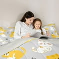 thumbnail image 5 of Castle Fairy Cartoon Cats Full Size Comforter Sets Boys Girls,Cute Pet Bedding Sets, 5 of 8