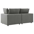 thumbnail image 2 of Modway Commix Causeuse de Mobilier de Patio Extérieur, Charbon, 2 of 10