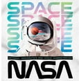 thumbnail image 2 of Cute NASA Worm Logo Mars Astronaut Sweatshirt for Men or Women Brisco Brands M, 2 of 6