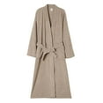 thumbnail image 3 of FAHXNVB Mens Robe Winter Warm Long Fleece Bathrobe Solid Color Plush Soft Bath Robe with Adjustable Waist Belt and 2 Pockets, 3 of 7