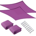 thumbnail image 1 of Yescom 2 Pack 13x10 Ft 97% UV Block Rectangle Sun Shade Sail HDPE Canopy Cover Net Yard, 1 of 11