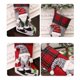 thumbnail image 4 of Nochebuena Calcetines Navideños Para Colgar Bolsa De Regalo De Tela A Cuadros Rojos Y Negros Muñeco Con Piernas Largas Botas Navideñas Colgante, 4 of 4