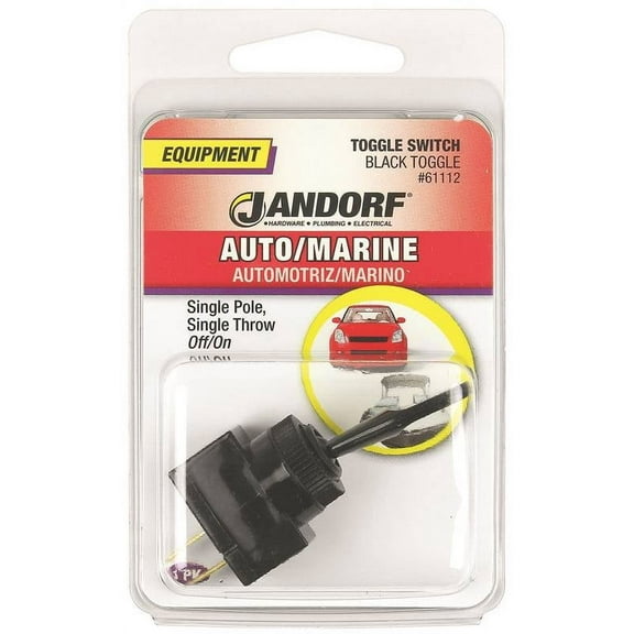 Jandorf 61112 SPST Toggle Switch, 20 Amp, 12 Volt