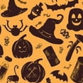 thumbnail image 6 of HAOXIT Halloween Pumpkin Table Cloth Black Ghost Waterproof Round Tablecloth Washable Table Cover for Kitchen Outdoor Party Wedding 38-42, 6 of 8
