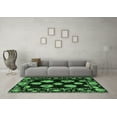 thumbnail image 3 of Ahgly Company Indoor Rectangle Abstract Emerald Green Modern Area Rugs, 3' x 5', 3 of 4