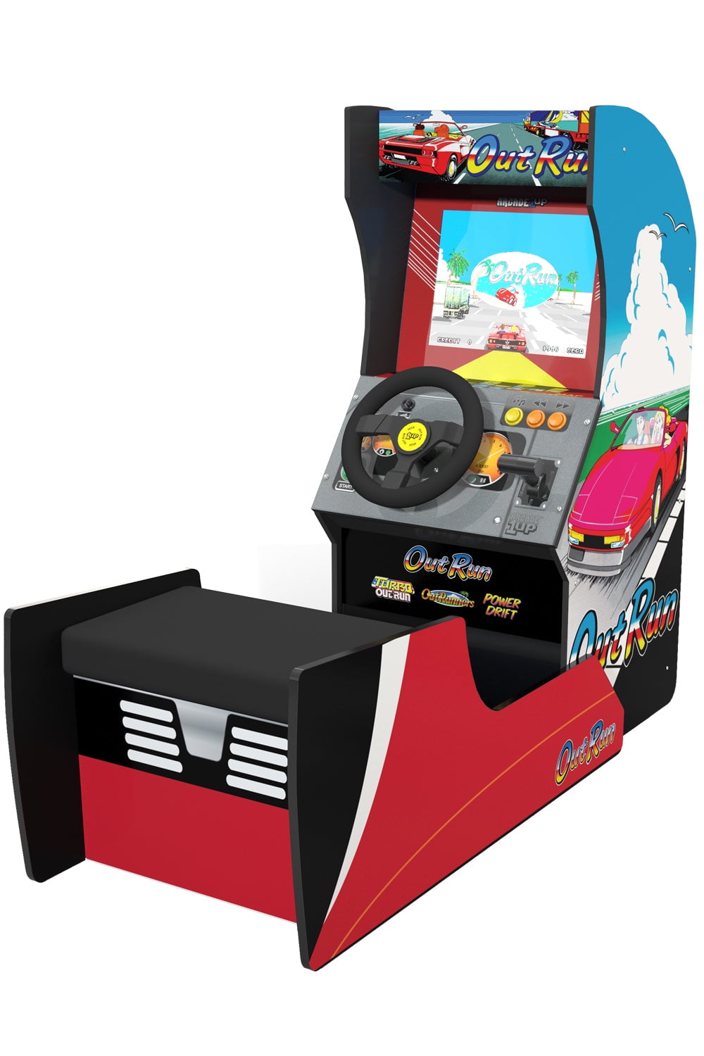 Arcade1Up OutRun Seated Arcade Cabinet 4 Games in 1 Original
