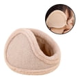 thumbnail image 4 of pitrice Unisexe Cache-Oreilles Femmes Hommes Couvre-Oreilles Camping en Plein Air Randonnée Ski Hiver Chaud Peluche Cache-Oreilles, Beige, 4 of 8
