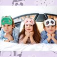 thumbnail image 4 of Antifaz para dormir para niños, 3 piezas, antifaz para dormir para niños, bonito animal, 4 of 5