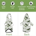 thumbnail image 6 of Fotbe green plaid Moose tree Print Small Dog Sweater Hoodies Pet Grey Hooded Soft Fleece Sweatshirts with Pocket Fall Winter Puppy Cat Sweaters Warm Clothes-X-Small, 6 of 7