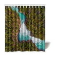 thumbnail image 1 of ABPHQTO Cortina de ducha de baño de poliéster impermeable Forest 160x180 cm, 1 of 2