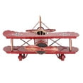 thumbnail image 3 of Domqga Biplane Model, Aircraft Model, Vintage Airplane Model Wrought Iron Aircraft Biplane for Desktop Decor Photo Props, 3 of 7