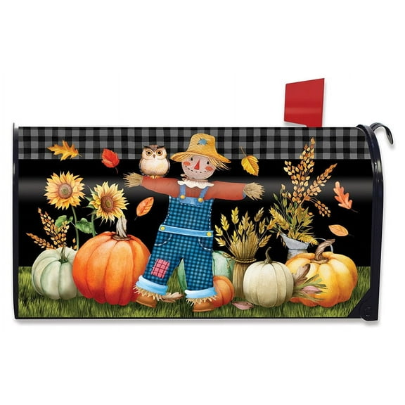 Briarwood Lane Friendly Scarecrow Autumn Mailbox Cover