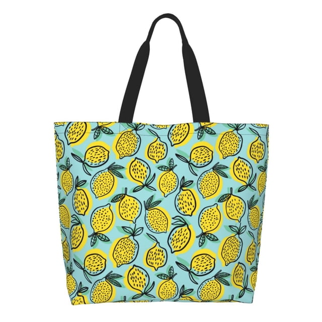 Easygdp Lemon Bolsas Tote para Mujer, Bolsos de Hombro para Viaje, Bolsos de Mano de Gran Capacidad para Compras y Trabajo