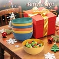 thumbnail image 6 of Homienly Wheat Straw Small Bowls, Unbreakable Dessert Bowls 8 PCS, 10 OZ Small Plastic Bowl for Kitchen, Microwave & Dishwasher Safe Mini Bowl for Snack, Ice Cream, Yogurt,Portion Control(Multi), 6 of 9