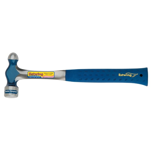 EstWing E312BP 12 oz Solid steel ballpeen hammer with blue vinyl shock