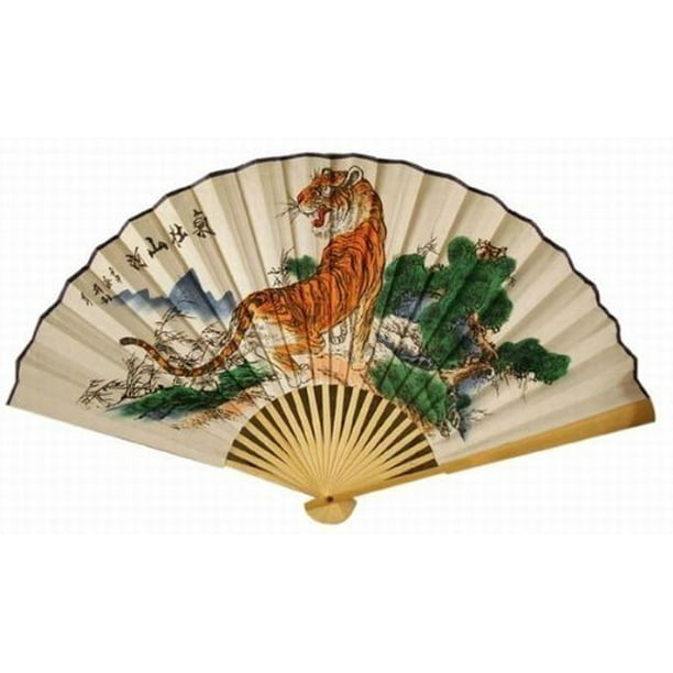 "Classic 20"" Oriental Feng Shui Wall FanTiger"