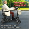 thumbnail image 5 of Dragon Mobile EX Compact Mobility Scooter for Adults & Seniors - Airline Cruise Suitable 4 Wheel Power Scooter w/ Foldable Wide Seat - Matte Black, 5 of 12