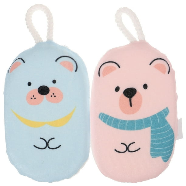 2 uds esponjas de baño para bebés, depuradores de baño para niños pequeños, depuradores de ducha para niños encantadores