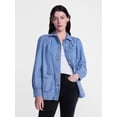thumbnail image 6 of Scenario Women's and Women's Plus Chore Jacket with Long Puff Sleeves, Sizes XS-4X, 6 of 8