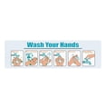 thumbnail image 1 of Cartel de «Lávese las manos», guía de lavado de manos con pasos claros, letrero visible con instrucciones para el lavado de manos para oficinas y rest, 1 of 9