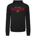 thumbnail image 2 of Men's Levelwear Black Chicago Blackhawks Mandate Carve Tri-Blend Pullover Hoodie, 2 of 3