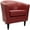 Red, variant on Pemberly Row 17.5" Traditional Faux Leather Club Chair in Red