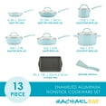 thumbnail image 3 of Rachael Ray 13 Pc Create Delicious Aluminum Nonstick Cookware Set, Light Blue Shimmer, 3 of 12